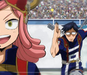 mei hatsume using iida to advertise her gadgets